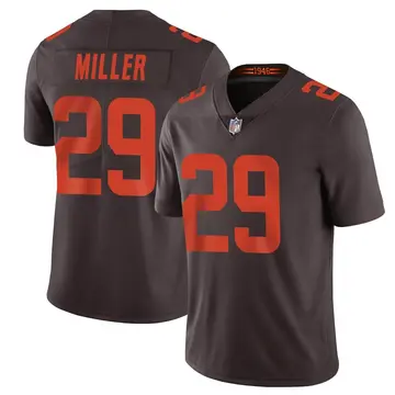 Nike Herb Miller Men's Limited Cleveland Browns Brown Vapor Alternate Jersey