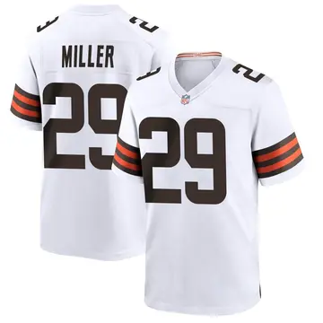 Nike Herb Miller Youth Game Cleveland Browns White Jersey