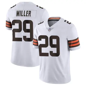 Nike Herb Miller Youth Limited Cleveland Browns White Vapor Untouchable Jersey
