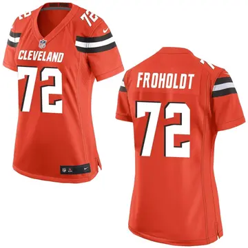 Nike Hjalte Froholdt Women's Game Cleveland Browns Orange Alternate Jersey