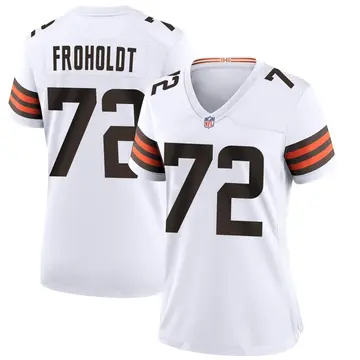 Nike Hjalte Froholdt Women's Game Cleveland Browns White Jersey