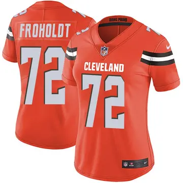 Nike Hjalte Froholdt Women's Limited Cleveland Browns Orange Alternate Vapor Untouchable Jersey