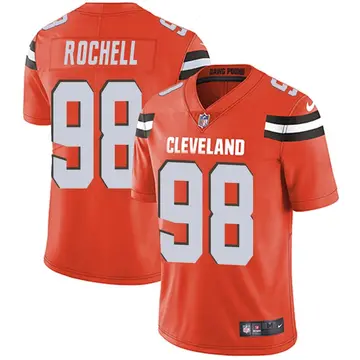 Nike Isaac Rochell Men's Limited Cleveland Browns Orange Alternate Vapor Untouchable Jersey