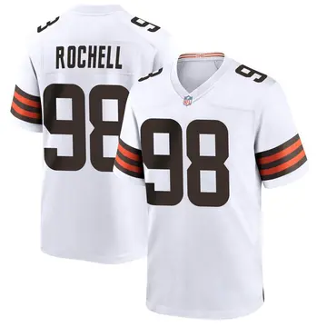 Nike Isaac Rochell Youth Game Cleveland Browns White Jersey
