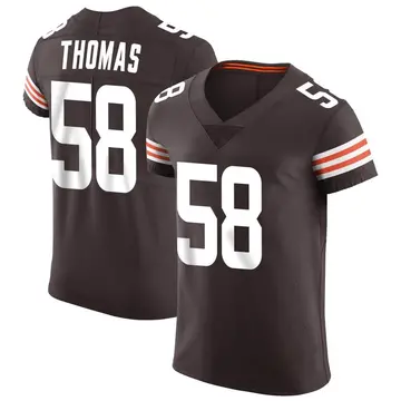 Nike Isaiah Thomas Men's Elite Cleveland Browns Brown Vapor Jersey
