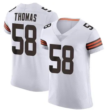 Nike Isaiah Thomas Men's Elite Cleveland Browns White Vapor Jersey