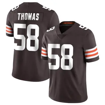 Nike Isaiah Thomas Men's Limited Cleveland Browns Brown Team Color Vapor Untouchable Jersey