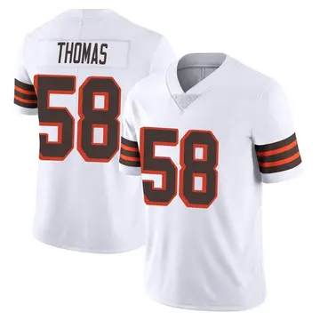 Nike Isaiah Thomas Men's Limited Cleveland Browns White Vapor 1946 Collection Alternate Jersey