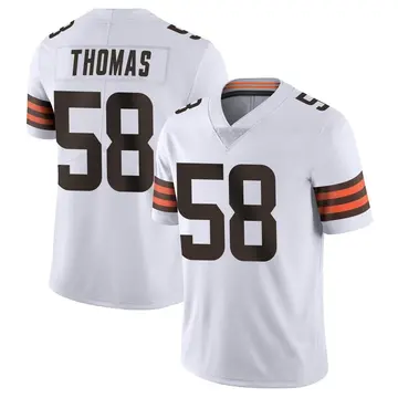 Nike Isaiah Thomas Men's Limited Cleveland Browns White Vapor Untouchable Jersey