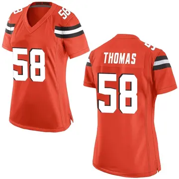 Nike Isaiah Thomas Women's Game Cleveland Browns Orange Alternate Jersey