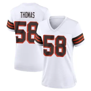 Nike Isaiah Thomas Women's Game Cleveland Browns White 1946 Collection Alternate Jersey