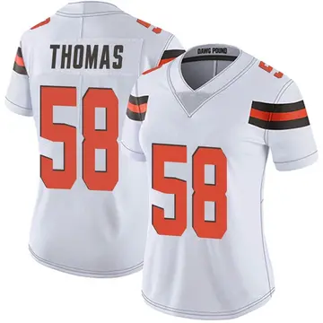 Nike Isaiah Thomas Women's Limited Cleveland Browns White Vapor Untouchable Jersey