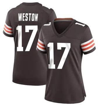 Nike Isaiah Weston Women's Game Cleveland Browns Brown Team Color Jersey