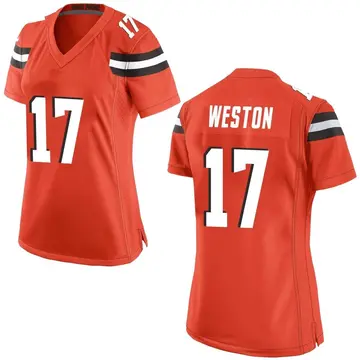 Nike Isaiah Weston Women's Game Cleveland Browns Orange Alternate Jersey