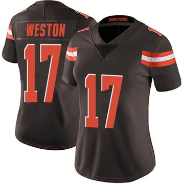 Nike Isaiah Weston Women's Limited Cleveland Browns Brown Team Color Vapor Untouchable Jersey