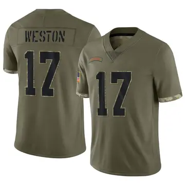 Nike Isaiah Weston Youth Limited Cleveland Browns Olive 2022 Salute To Service Jersey