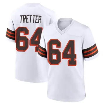 Nike JC Tretter Men's Game Cleveland Browns White 1946 Collection Alternate Jersey