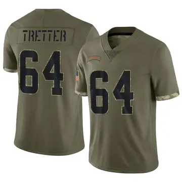 Nike JC Tretter Men's Limited Cleveland Browns Olive 2022 Salute To Service Jersey