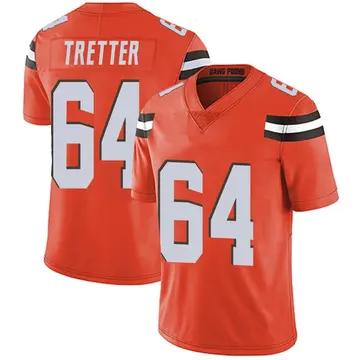 Nike JC Tretter Men's Limited Cleveland Browns Orange Alternate Vapor Untouchable Jersey