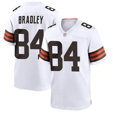 Nike Ja'Marcus Bradley Youth Game Cleveland Browns White Jersey