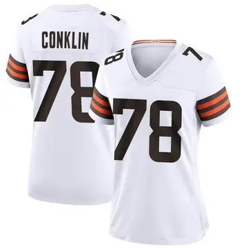 Nike Jack Conklin Women's Game Cleveland Browns White Jersey