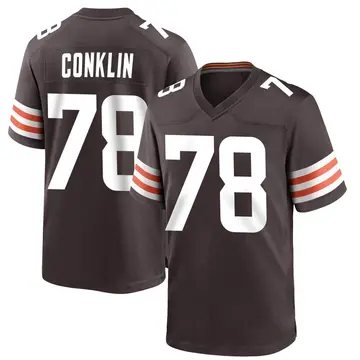 Nike Jack Conklin Youth Game Cleveland Browns Brown Team Color Jersey