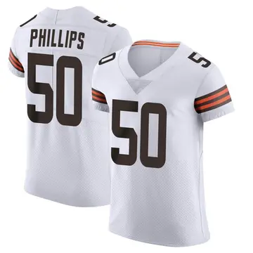 Nike Jacob Phillips Men's Elite Cleveland Browns White Vapor Jersey