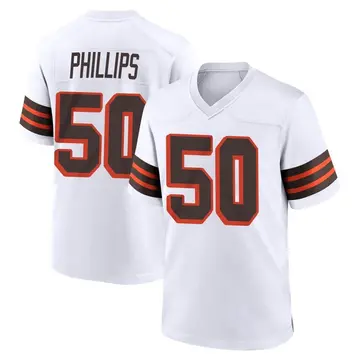 Nike Jacob Phillips Men's Game Cleveland Browns White 1946 Collection Alternate Jersey