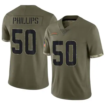 Nike Jacob Phillips Men's Limited Cleveland Browns Olive 2022 Salute To Service Jersey