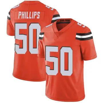 Nike Jacob Phillips Men's Limited Cleveland Browns Orange Alternate Vapor Untouchable Jersey