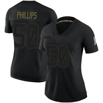 Nike Jacob Phillips Women's Limited Cleveland Browns Black 2020 Salute To Service Jersey