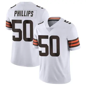 Nike Jacob Phillips Youth Limited Cleveland Browns White Vapor Untouchable Jersey