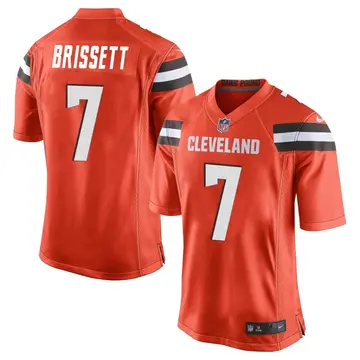 Nike Jacoby Brissett Men's Game Cleveland Browns Orange Alternate Jersey