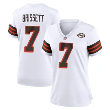 Nike Jacoby Brissett Women's Game Cleveland Browns White 1946 Collection Alternate Jersey