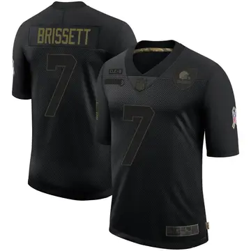 Nike Jacoby Brissett Youth Limited Cleveland Browns Black 2020 Salute To Service Jersey