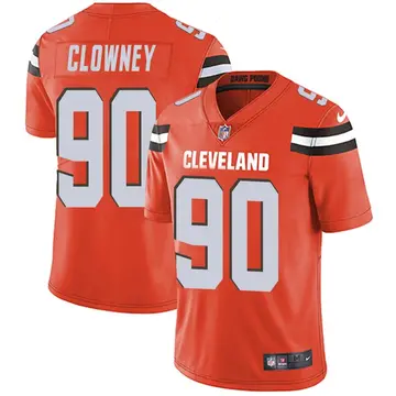 Nike Jadeveon Clowney Men's Limited Cleveland Browns Orange Alternate Vapor Untouchable Jersey
