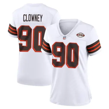 Nike Jadeveon Clowney Women's Game Cleveland Browns White 1946 Collection Alternate Jersey