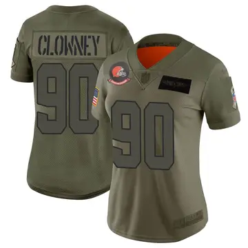 Nike Jadeveon Clowney Women's Limited Cleveland Browns Camo 2019 Salute to Service Jersey
