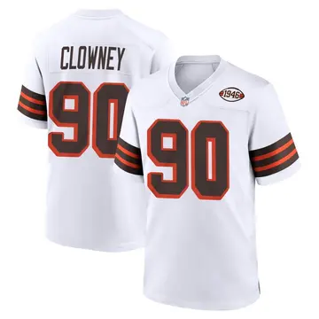 Nike Jadeveon Clowney Youth Game Cleveland Browns White 1946 Collection Alternate Jersey