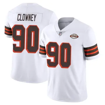 Nike Jadeveon Clowney Youth Limited Cleveland Browns White Vapor 1946 Collection Alternate Jersey