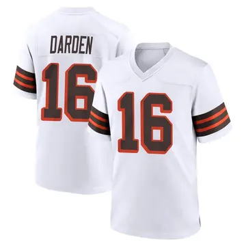 Nike Jaelon Darden Men's Game Cleveland Browns White 1946 Collection Alternate Jersey