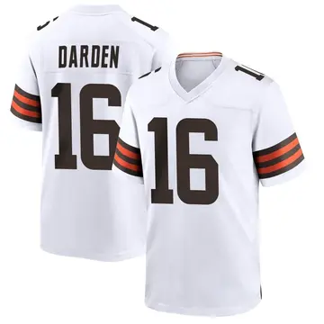 Nike Jaelon Darden Men's Game Cleveland Browns White Jersey