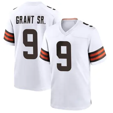 Nike Jakeem Grant Sr. Men's Game Cleveland Browns White Jersey