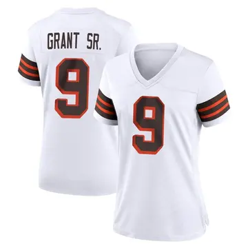 Nike Jakeem Grant Sr. Women's Game Cleveland Browns White 1946 Collection Alternate Jersey