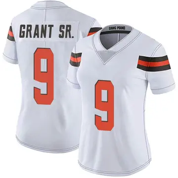 Nike Jakeem Grant Sr. Women's Limited Cleveland Browns White Vapor Untouchable Jersey