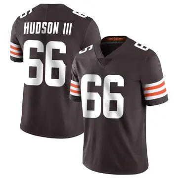 Nike James Hudson III Men's Limited Cleveland Browns Brown Team Color Vapor Untouchable Jersey