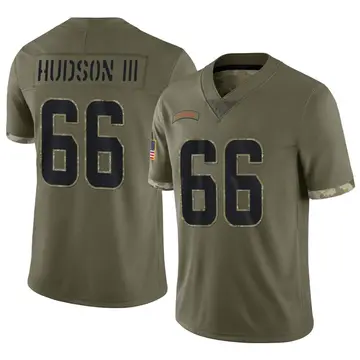 Nike James Hudson III Men's Limited Cleveland Browns Olive 2022 Salute To Service Jersey