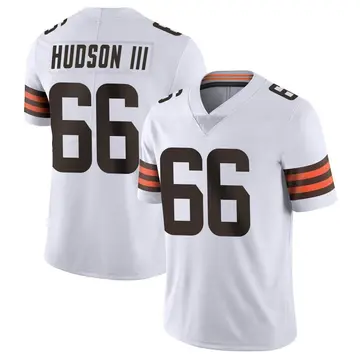 Nike James Hudson III Men's Limited Cleveland Browns White Vapor Untouchable Jersey