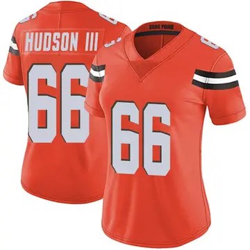 Nike James Hudson III Women's Limited Cleveland Browns Orange Alternate Vapor Untouchable Jersey