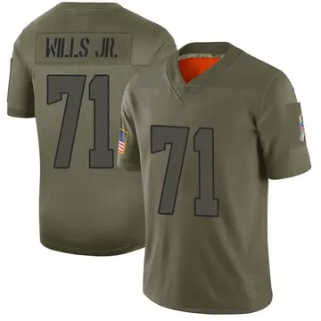 Nike Jedrick Wills Jr. Men's Limited Cleveland Browns Camo 2019 Salute to Service Jersey
